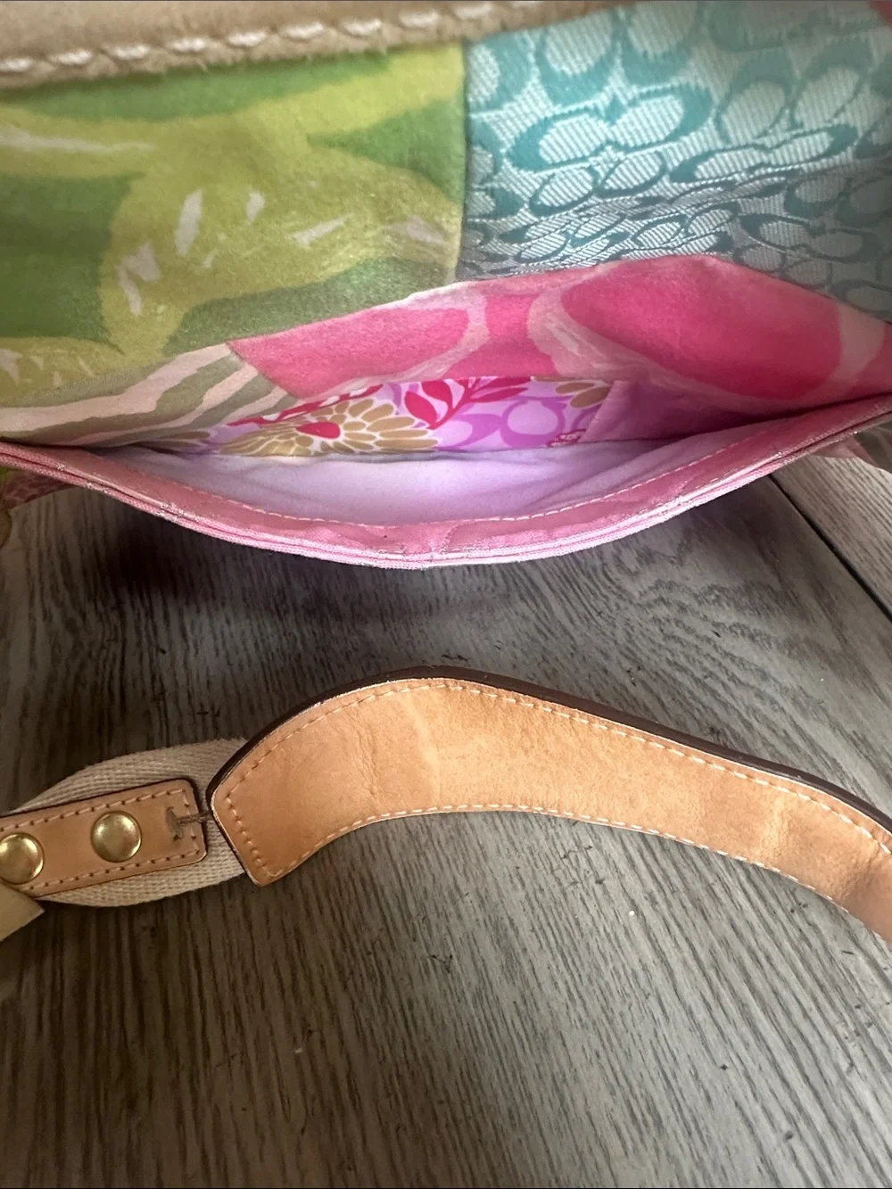 Coach Vintage Y2K Patchwork Shoulder Hobo RARE & Hard to Find!